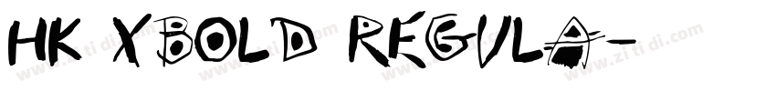 HK Xbold Regula字体转换